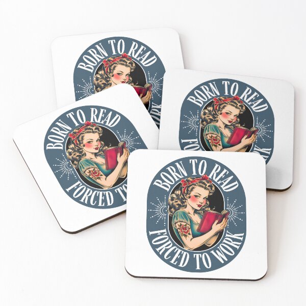 Item preview, Born to Read, Forced to Work designed and sold by RainyReads.