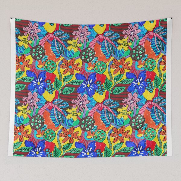 Item preview, Copy of  Felt tip pen fantastic jungle designed and sold by Alessandro Remo Mazzoni Remotextiles.