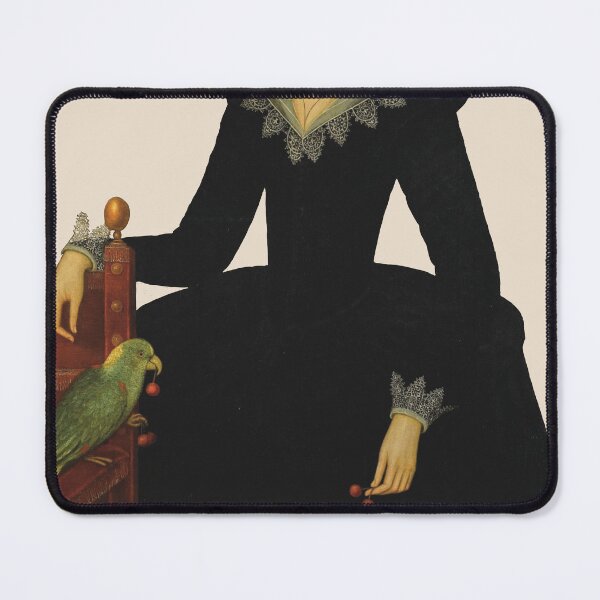 Item preview, Tudor woman with parrot designed and sold by SignOfTheParrot.