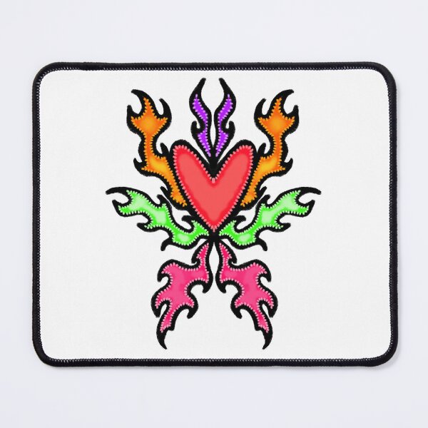 Item preview, 90s 00s Flame Heart Rocker Trash Millenium designed and sold by urkiddingm8.