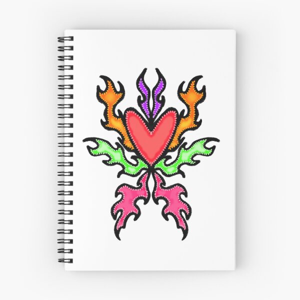 Item preview, 90s 00s Flame Heart Rocker Trash Millenium designed and sold by urkiddingm8.