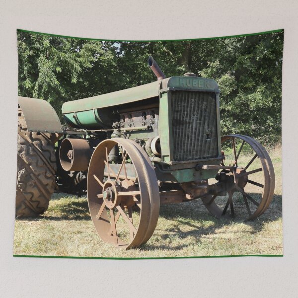 Item preview, Rusty Huber Super Four 25-50 Tractor from 1928 – Vintage Farm Machinery designed and sold by Peter Kraaibeek | Generative Designs and Car Art.