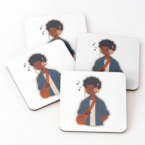 Item preview, Afro Anime Boy Vibes – Chill Music Lover Aesthetic designed and sold by OsasChild.