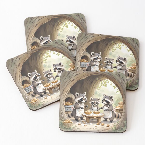 Item preview, "The Raccoon Bakery" designed and sold by Paw's Arts.