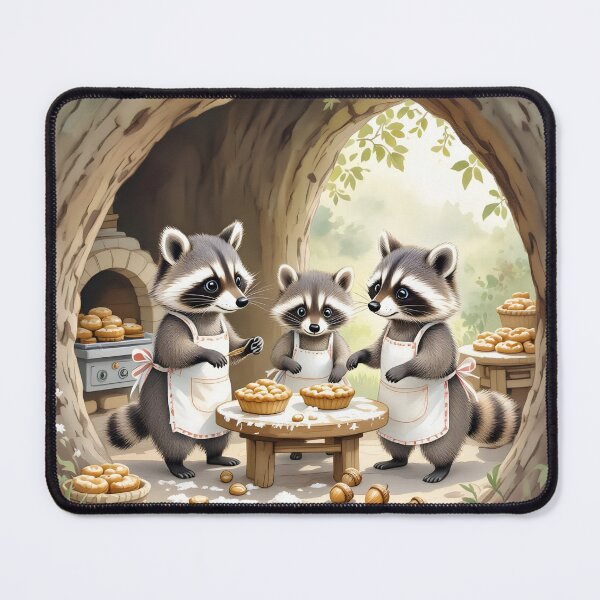 Item preview, "The Raccoon Bakery" designed and sold by Paw's Arts.