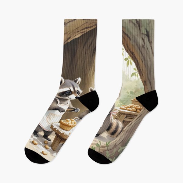Item preview, "The Raccoon Bakery" designed and sold by Paw's Arts.