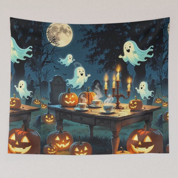 Item preview, Tea with Spirits – Cottagecore Graveyard Gathering designed and sold by Deezyned.