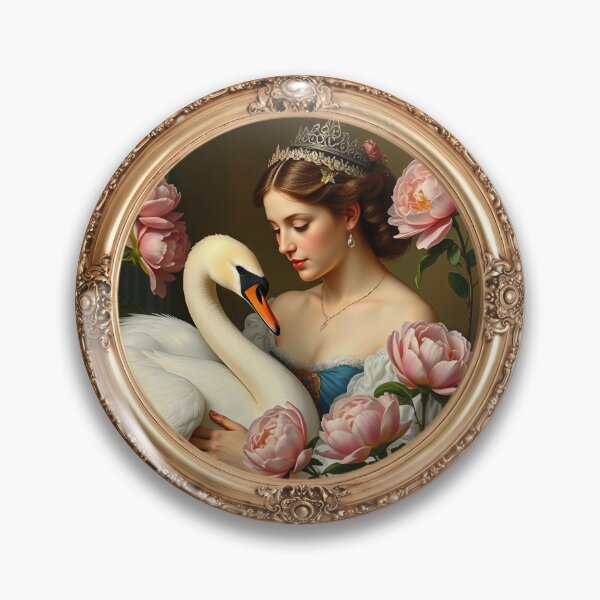 Item preview, Princess and Swan Gold Gilt Frame designed and sold by Tau Tia L Douglass.