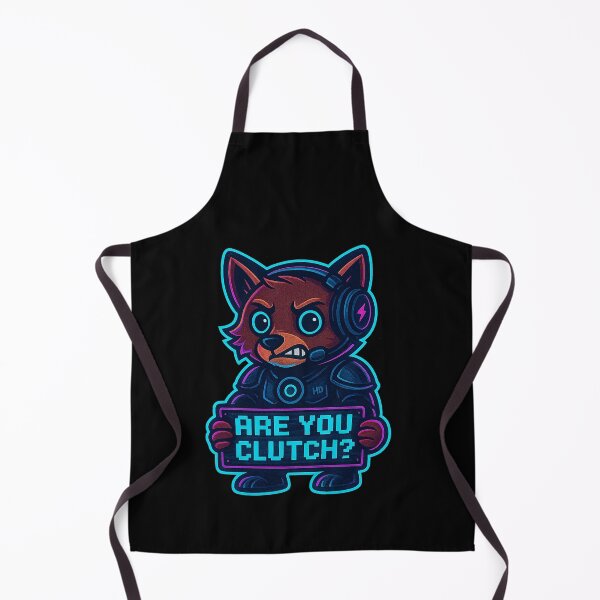 Item preview, Neon Fox Gamer - Are You Clutch? - Funny Gaming Meme designed and sold by Derpy Lab .