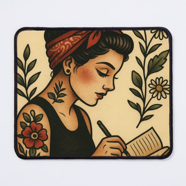 Item preview, Writer Succulent Tattoo Artist Retro Poster Indoor Plants Vintage Journaling designed and sold by Wild Blood Designs.