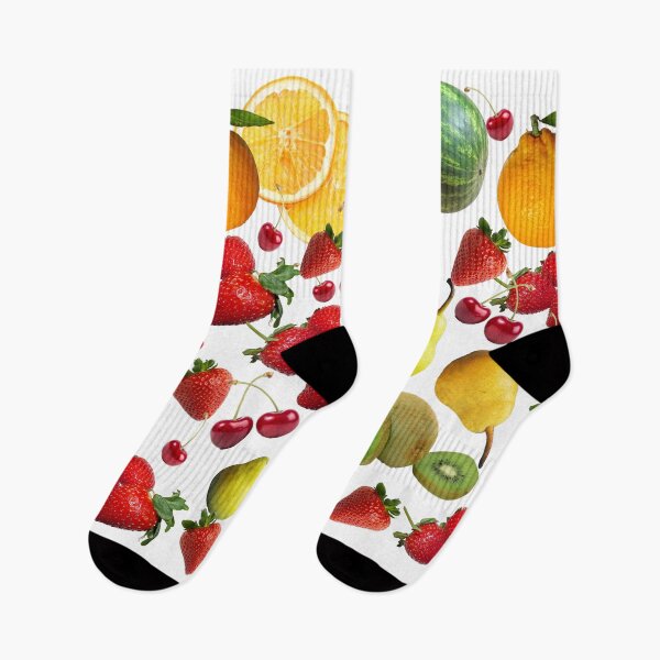 Item preview, Summer Retro Fruits – Colorful Strawberry, Pear, Kiwi, Watermelon & Orange Pattern designed and sold by Anahit Petrosyan Art Studio & Unique Print Designs for a Gift.