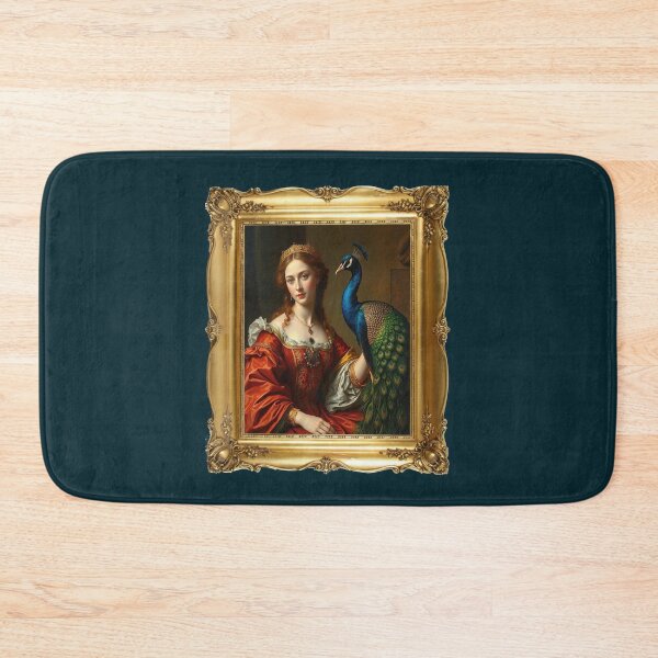 Item preview, Princess and Peacock in Gold Gilt Frame designed and sold by Tau Tia L Douglass.