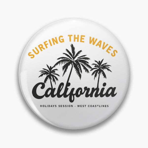 Item preview, California – Surfing the Waves Minimalist Palm designed and sold by PhilllandArt.