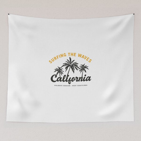 Item preview, California – Surfing the Waves Minimalist Palm designed and sold by PhilllandArt.