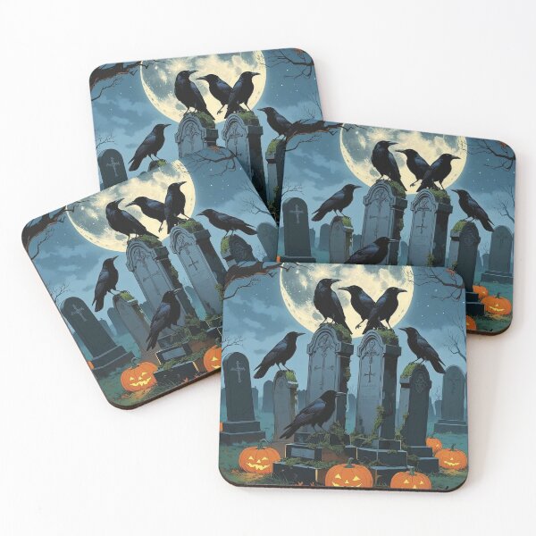 Item preview, Crow Choir – Cottagecore Graveyard Halloween designed and sold by Deezyned.