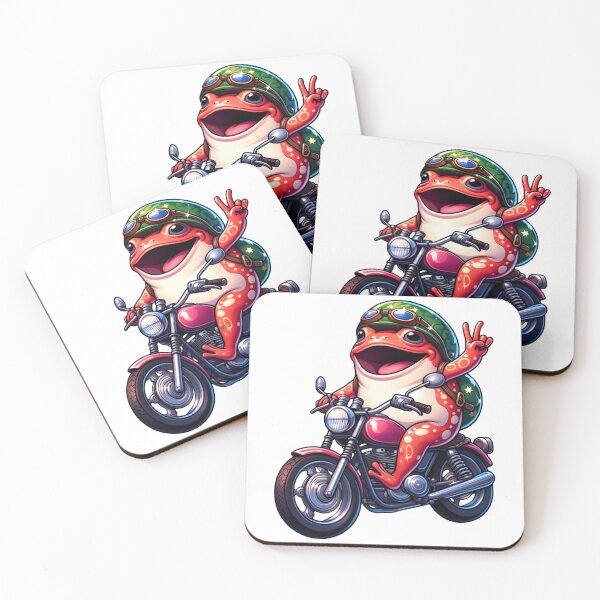 Item preview, Funny Toad Biker #02 – Interesting Motorcycle Art designed and sold by MyAceCrafts.