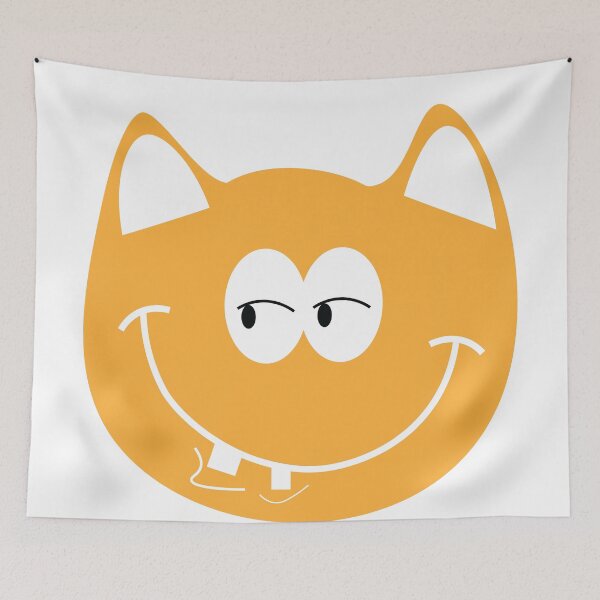 Item preview, “Funny Cute Cat Face – Cartoon Meme Cat Smile by HeyUddy” designed and sold by Heyuddy!.
