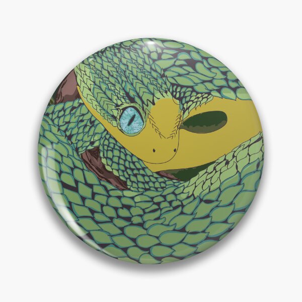 Item preview, Green Bush Viper Poster designed and sold by ScrubMommie.