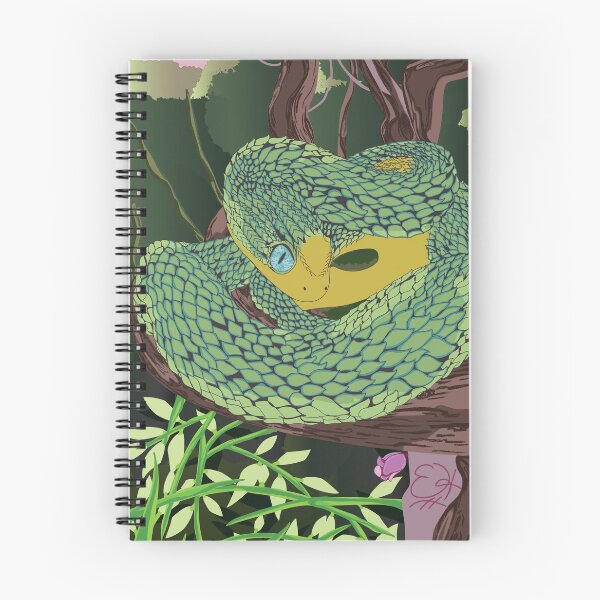 Item preview, Green Bush Viper Poster designed and sold by ScrubMommie.