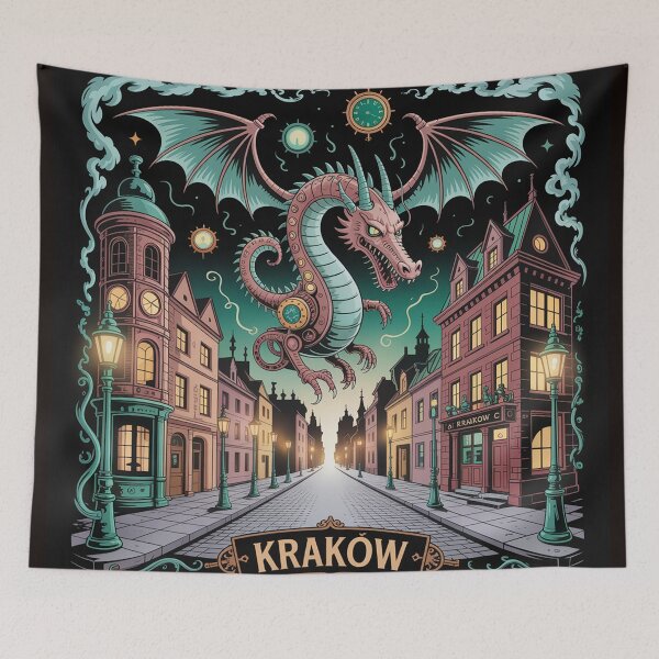 Item preview, А surreal cityscape of Krakow. designed and sold by Lilashakti ⭐️ ⭐️ ⭐️ ⭐️ ⭐️.