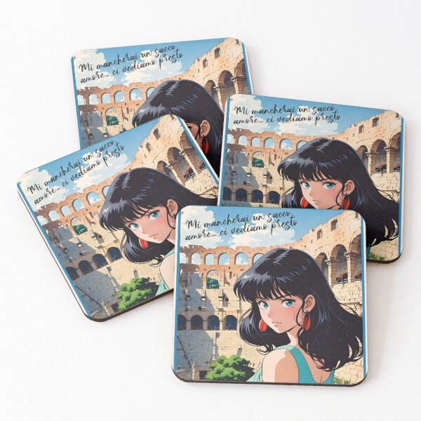 Item preview, Verona Italy Europe  Romance Anime Traveling Girl   Romantic Quote designed and sold by Kawaii-Sky.