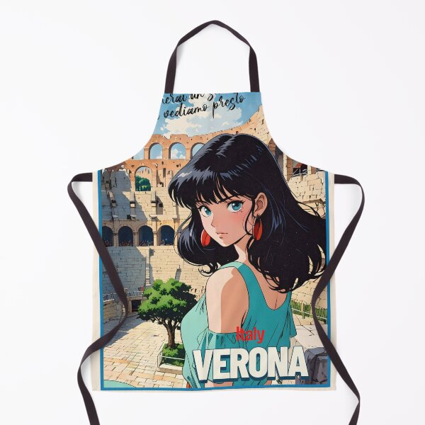 Item preview, Verona Italy Europe Romance Anime Traveling Girl Romantic Quote designed and sold by Kawaii-Sky.