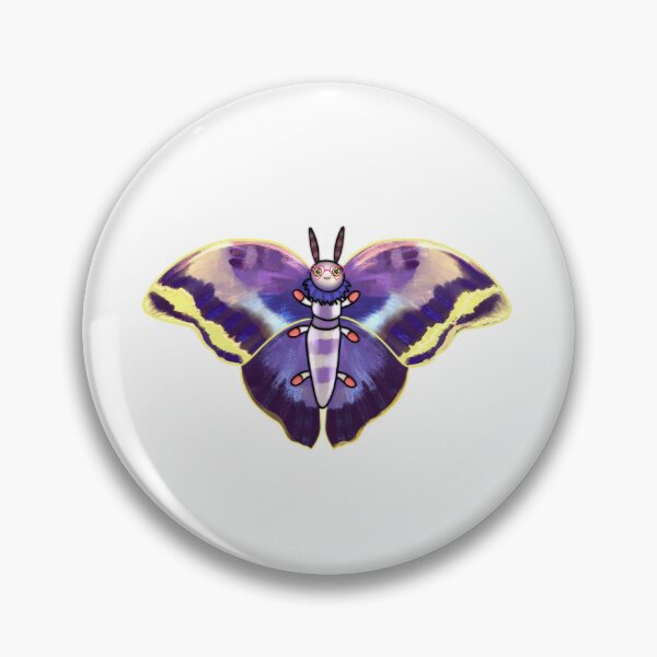 Item preview, Cute Moth with Heart Glasses – Whimsical Magical Insect Illustration   designed and sold by Ladytaleart.