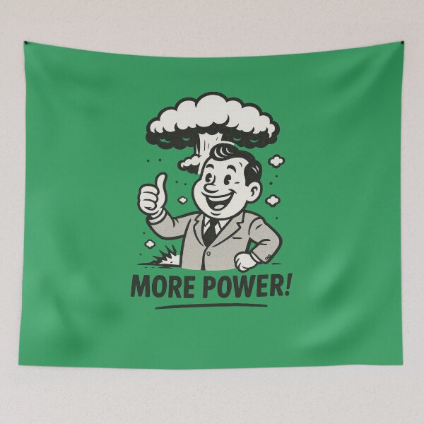 Item preview, Atomic Era Cartoon Blast More Power designed and sold by ArtComixHaven.