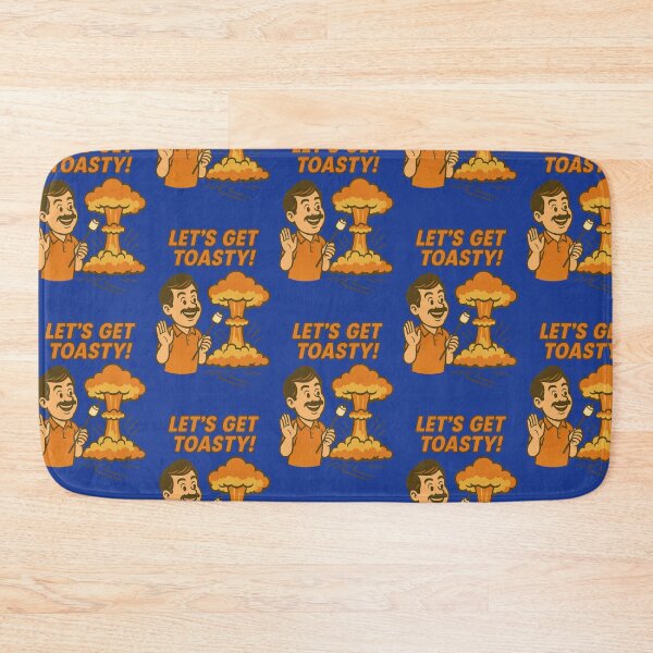 Item preview, Let’s Get Toasty Retro Marshmallow Atomic Print designed and sold by ArtComixHaven.