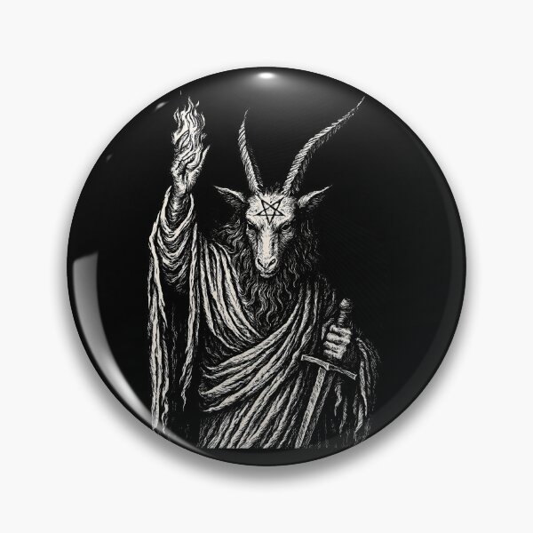 Item preview, Goat Demon with Burning Flame and Pentagram designed and sold by AshenLantern.
