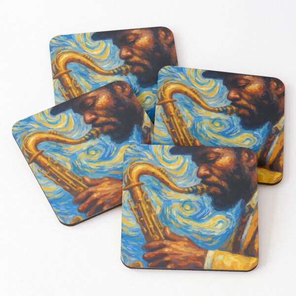 Item preview, Jazz Saxophonist in Van Gogh Style	 designed and sold by -DEEWOLF-.