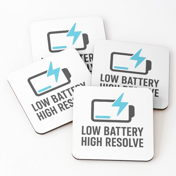 Item preview, Low Battery High Resolve – Tech Motivation designed and sold by MarCinu Art.