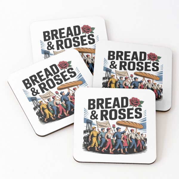 Item preview, Bread and Roses Labor Day Protest Art designed and sold by CraftStudioCo.