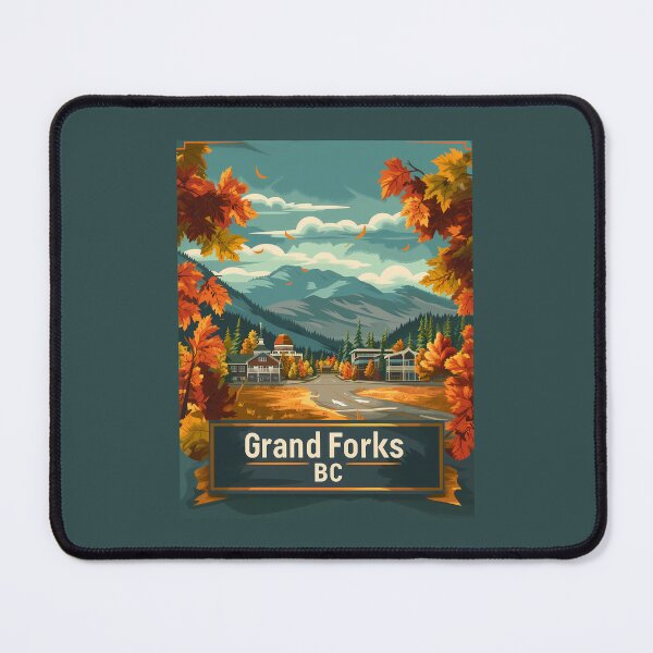 Item preview, Grand Forks British Columbia Autumn, Grand Forks BC Fall Town, Canada Travel Scene designed and sold by meganohm.