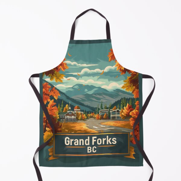 Item preview, Grand Forks British Columbia Autumn, Grand Forks BC Fall Town, Canada Travel Scene designed and sold by meganohm.