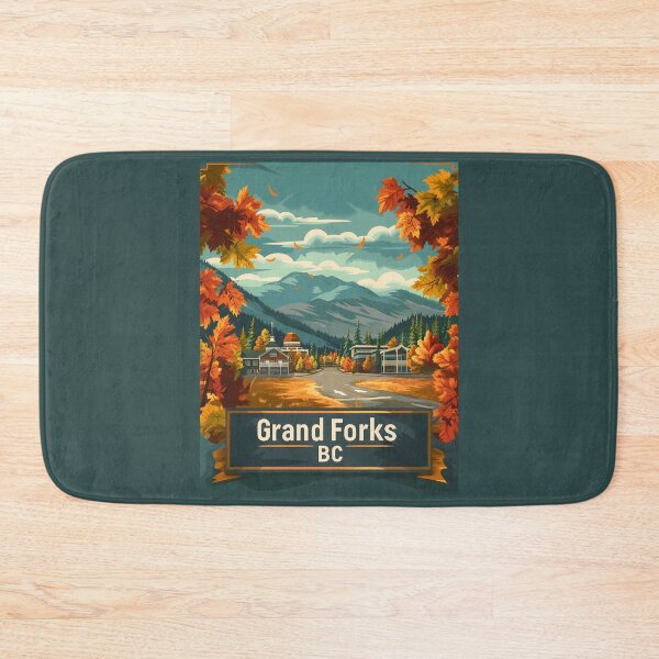 Item preview, Grand Forks British Columbia Autumn, Grand Forks BC Fall Town, Canada Travel Scene designed and sold by meganohm.