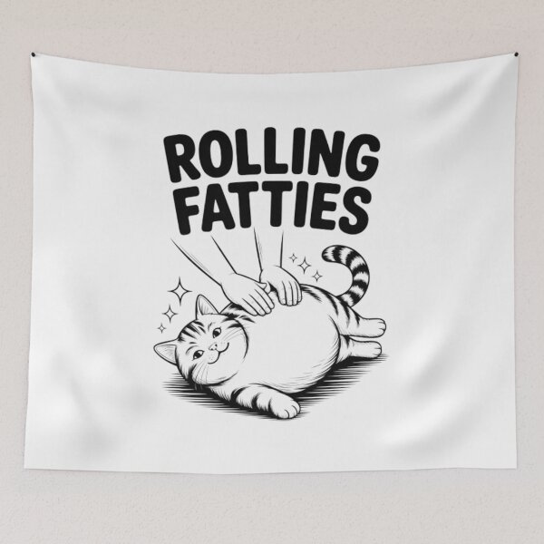 Item preview, Rolling Fatties – Chubby Cat Joy designed and sold by dortmond.