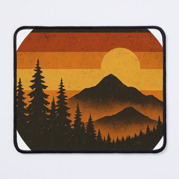 Item preview, Retro Sunset Vintage Stripes Camping designed and sold by Travelcases.