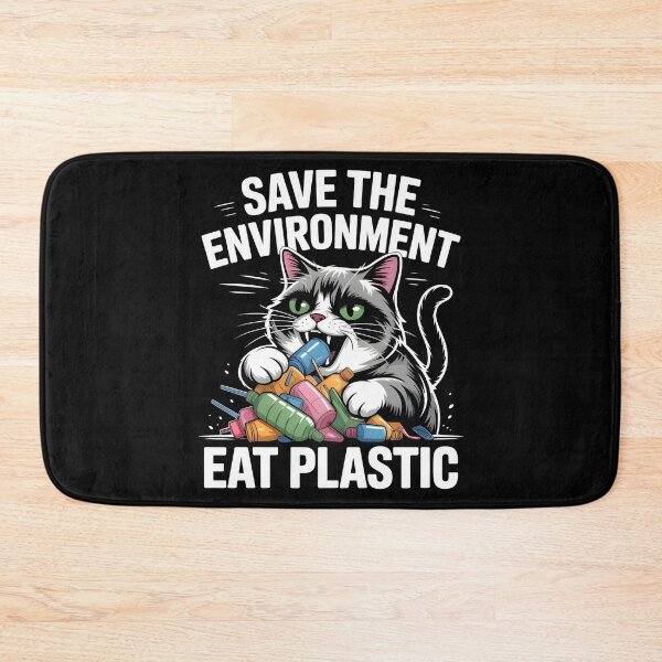 Item preview, Save The Environment Eat Plastic designed and sold by Redgiant87x.