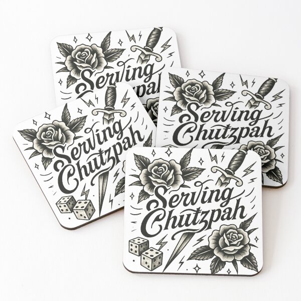 Artikelvorschau, Servieren von Chutzpah Bold Tattoo Style Design entworfen und verkauft von JRRouse.