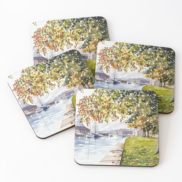 Item preview, Across the Dart from Vire Island(Watercolour + AI) designed and sold by artsmeow.