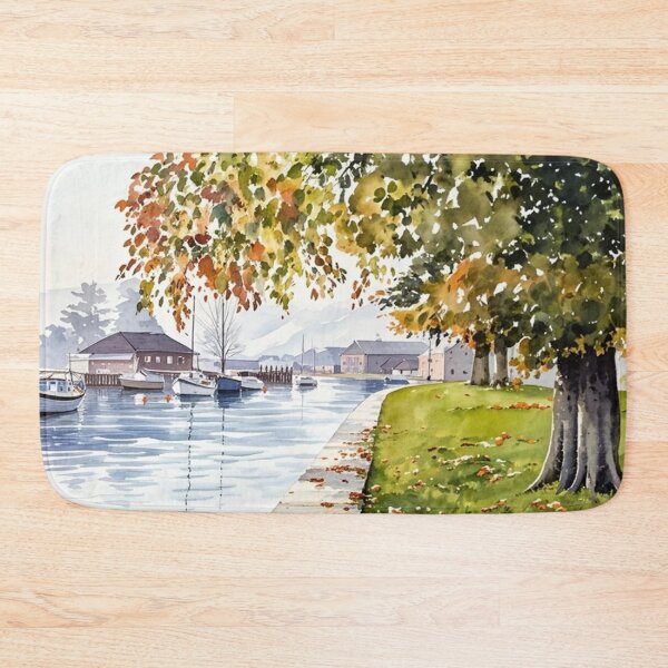 Item preview, Across the Dart from Vire Island(Watercolour + AI) designed and sold by artsmeow.