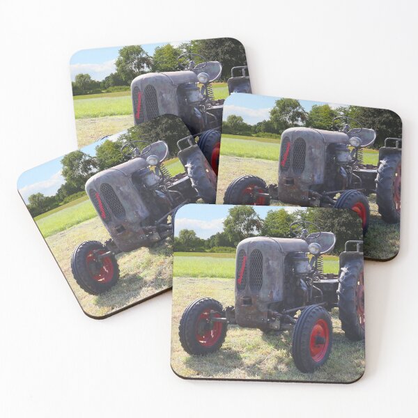 Item preview, Vintage 1950 Deuliewag D15 German Agricultural Tractor - Rustic Post-War Machinery Wall Mural designed and sold by Peter Kraaibeek | Generative Designs and Car Art.
