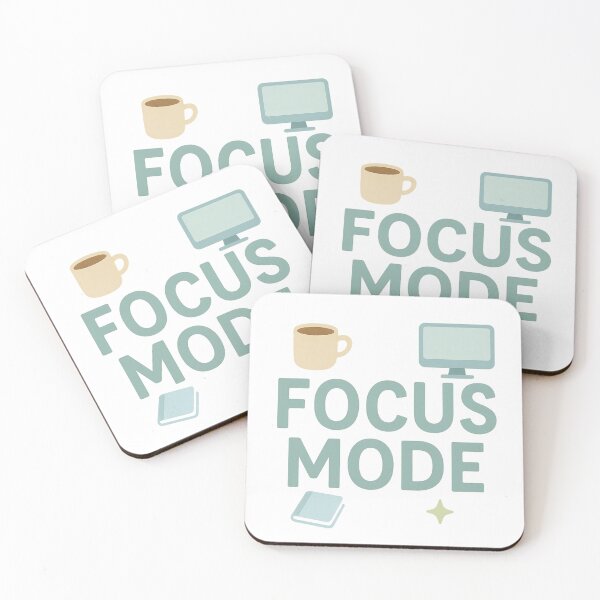 Item preview, Focus Mode – Work & Study Vibes designed and sold by Byarasstudio.