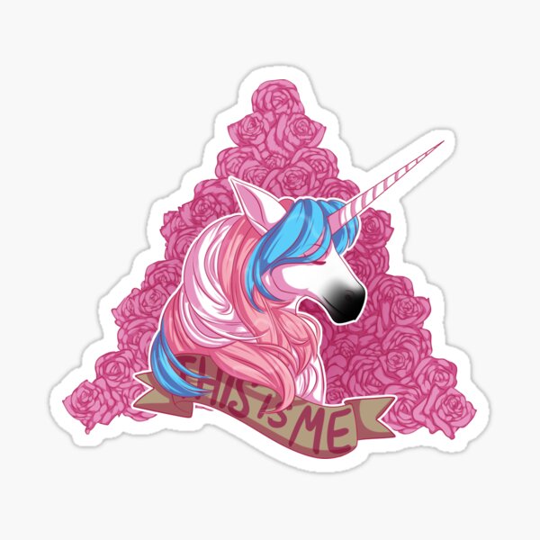 Pride Unicorn Trans Sticker