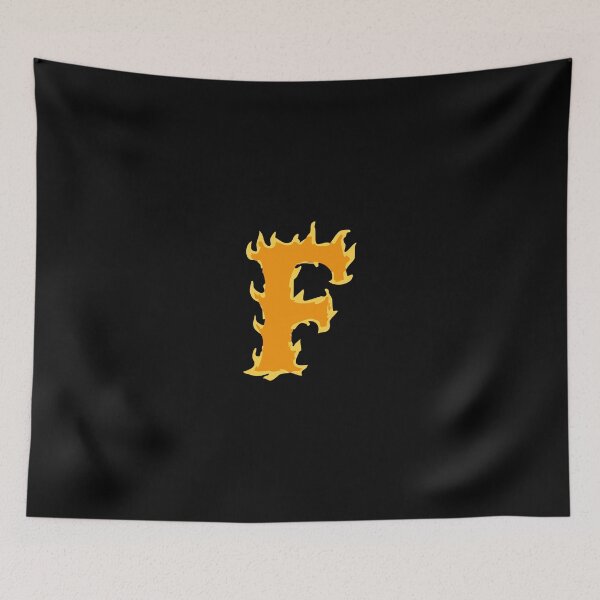 Item preview, Fire Letter F Typography – Flaming Alphabet Art designed and sold by uncoXab.
