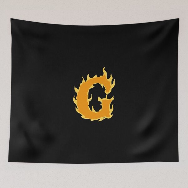 Item preview, Fire Letter G Typography – Flaming Alphabet Art designed and sold by uncoXab.