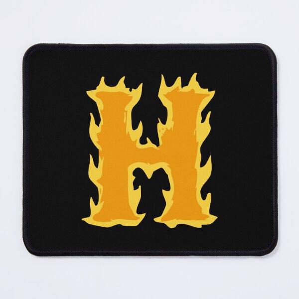 Item preview, Fire Letter H Typography – Flaming Alphabet Art designed and sold by uncoXab.
