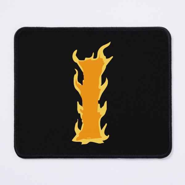 Item preview, Fire Letter I Typography – Flaming Alphabet Art designed and sold by uncoXab.