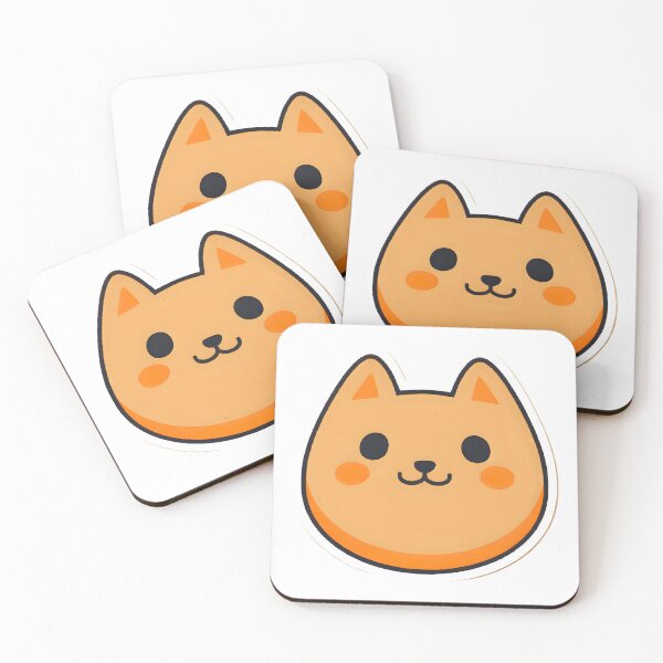 Item preview, Blushy Pup – Chubby Orange Dog Face designed and sold by OsasChild.